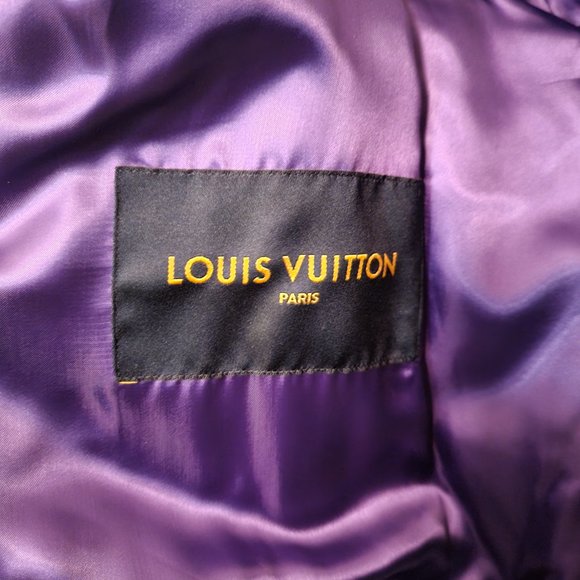 LOUIS VUITTON X Virgil Abloh FROG PURPLE VARSITY JACKET - Picture 8 of 10